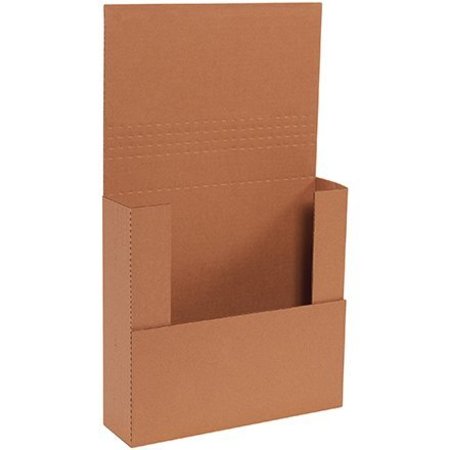 BOX PACKAGING Corrugated Easy-Fold Mailers, 12"L x 11-1/2"W x 3"H, Kraft M12113BFK